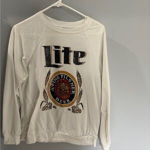 Miller Lite Beer Graphic Sweatshirt